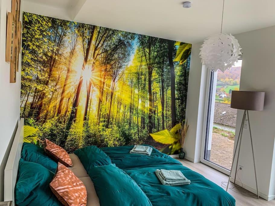 Modernes Doppelzimmer Friedewald Rhoenblick Exterior photo